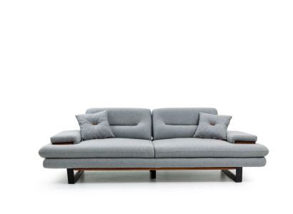 Modern Möbel Wohnzimmer Sofa 3 Sitzer grau xxl big Designer 238cm Möbel